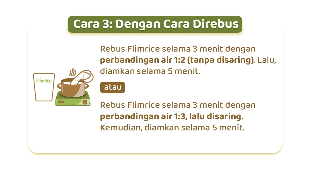 Cara Penyajian Direbus